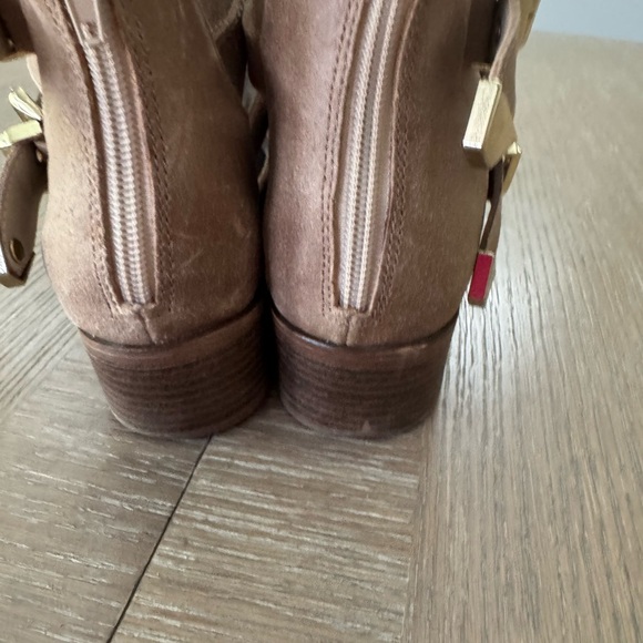 Seychelles Scoundrel Learher Taupe Ankle Booties Sz 7 - Picture 10 of 12